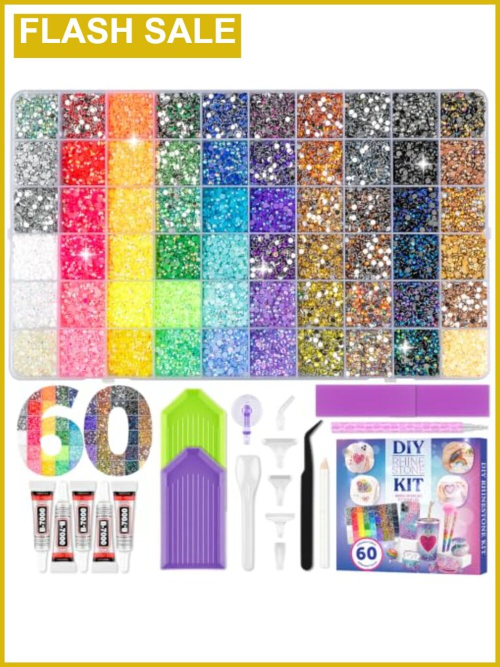 Resin Bedazzling Kit with B7000 Glue and Multi-Placer Pen